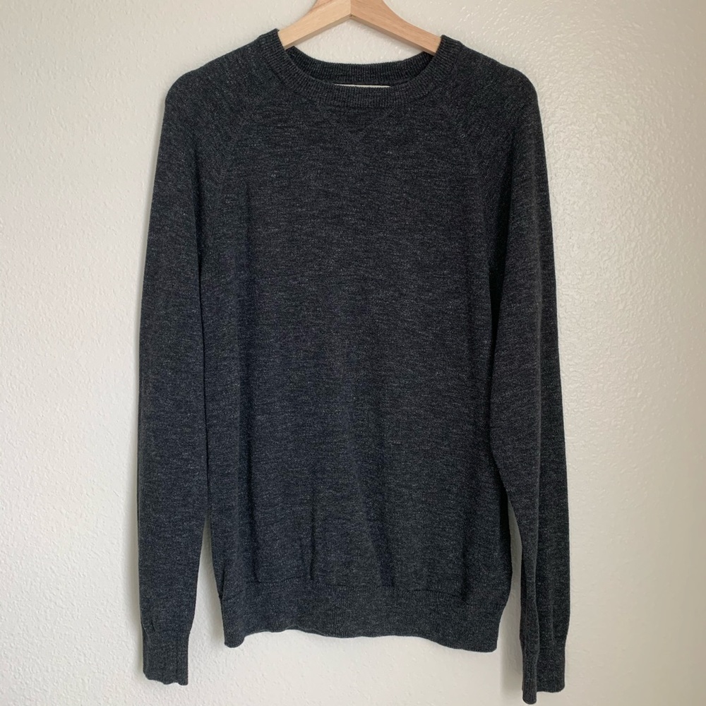 L.O.G.G. H&M Charcoal Gray Crewneck Sweater Sz Sm